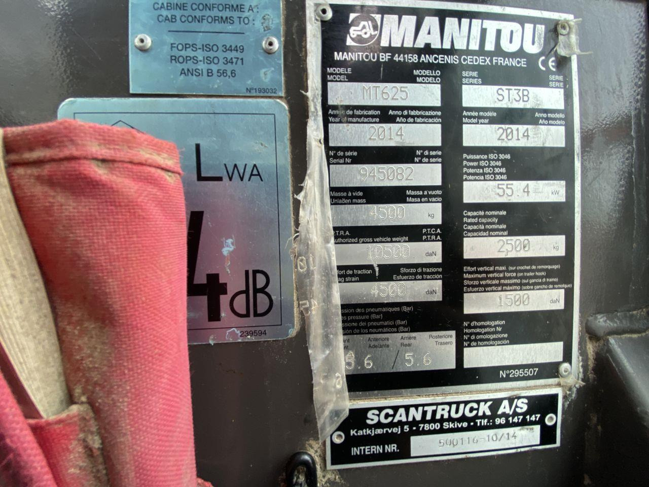 Manitou MT625H Comfort в лизинг Manitou MT625H Comfort: фото 10