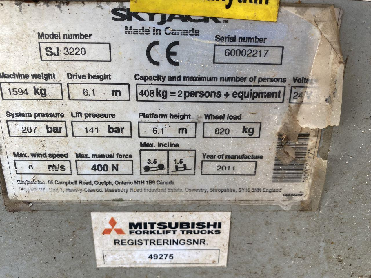 Skyjack SJ3220 - Ножничный подъемник: фото 5 Skyjack SJ3220 - Ножничный подъемник: фото 5