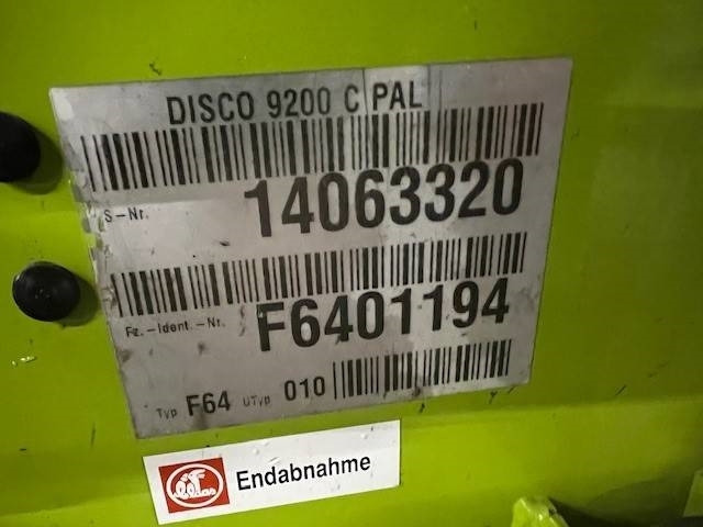 Косилка Claas Disco 9200 c-contour: фото 6