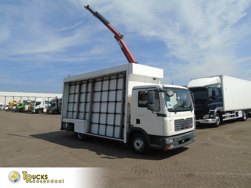 MAN TGL 8.180 + PALFINGER + GLASS TRUCK + MANUAL - Грузовик, Автоманипулятор: фото 1 MAN TGL 8.180 + PALFINGER + GLASS TRUCK + MANUAL - Грузовик, Автоманипулятор: фото 1