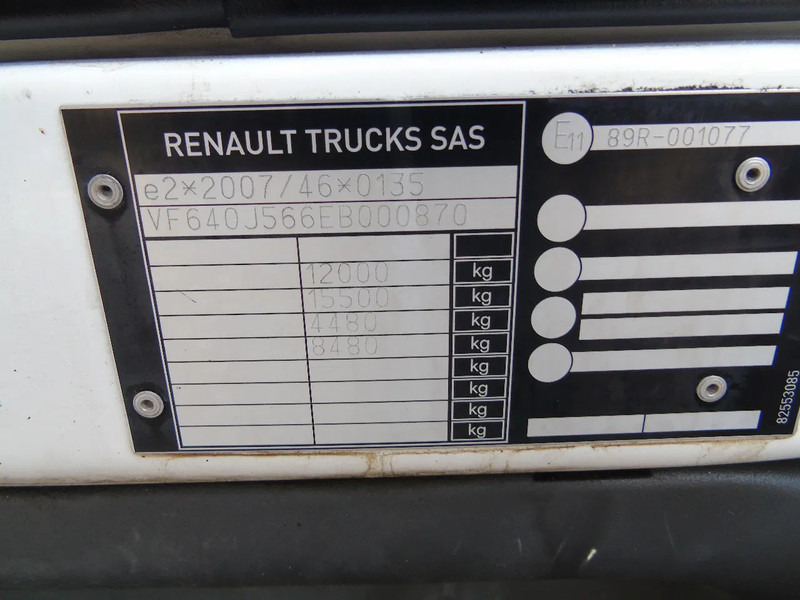 Грузовик с закрытым кузовом Renault D 12.220 + SPECIAL LIFT + EURO 6: фото 14