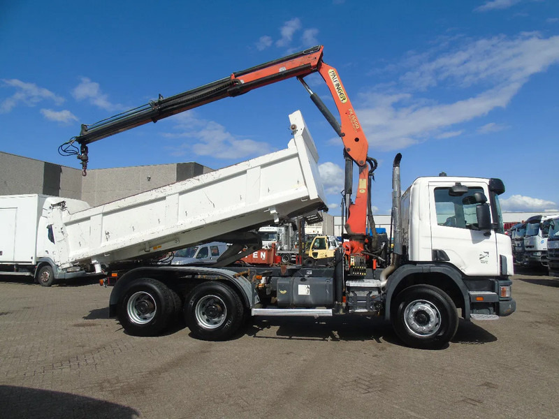 Scania T114-380 + 3SIDE TIPPER + PALFINGER PK155 + 6X4 + MANUAL + SPRING - Автоманипулятор: фото 4 Scania T114-380 + 3SIDE TIPPER + PALFINGER PK155 + 6X4 + MANUAL + SPRING - Автоманипулятор: фото 4