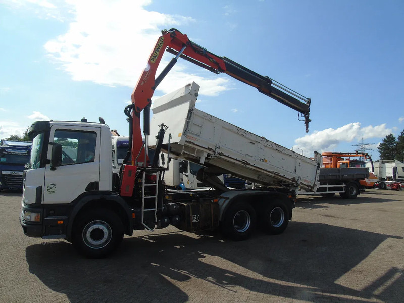 Scania T114-380 + 3SIDE TIPPER + PALFINGER PK155 + 6X4 + MANUAL + SPRING - Автоманипулятор: фото 2 Scania T114-380 + 3SIDE TIPPER + PALFINGER PK155 + 6X4 + MANUAL + SPRING - Автоманипулятор: фото 2