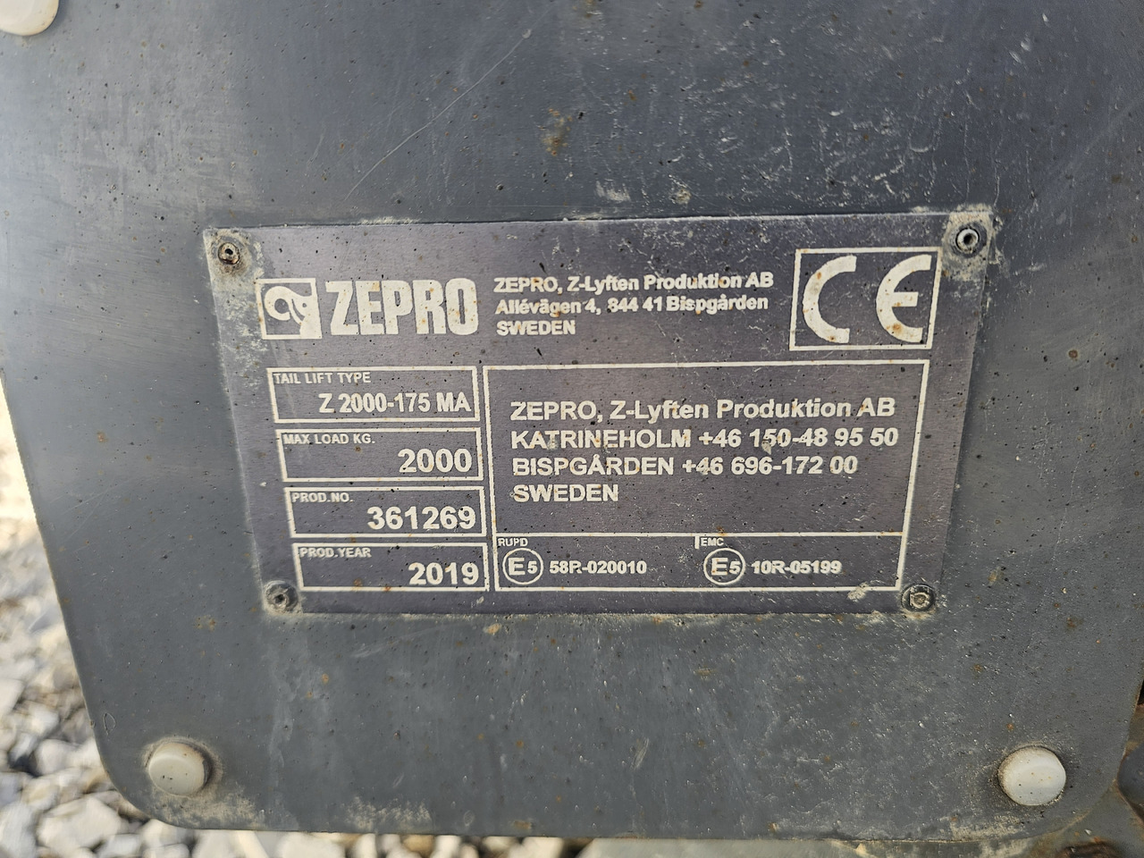 Гидроборт ZEPRO Z 2000-175 MA / 2019 / 2000kg: фото 7 Гидроборт ZEPRO Z 2000-175 MA / 2019 / 2000kg: фото 7