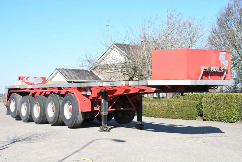 LUECK SPR75/5 5 achse BALLAST TRAILER 3x STEERAXLE!! - Полуприцеп бортовой/ Платформа: фото 1 LUECK SPR75/5 5 achse BALLAST TRAILER 3x STEERAXLE!! - Полуприцеп бортовой/ Платформа: фото 1