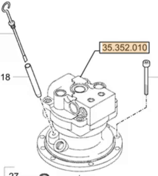 Case 31M9-10152SG8 - Поворотный редуктор для Строительной техники: фото 1 Case 31M9-10152SG8 - Поворотный редуктор для Строительной техники: фото 1