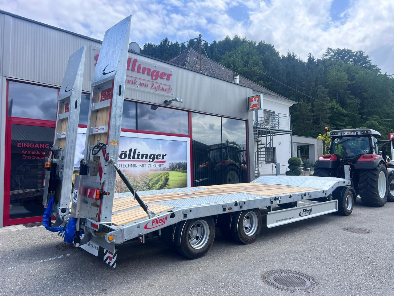 Fliegl Fliegl Tieflader DTL 300 AGRAR - Низкорамный прицеп: фото 2 Fliegl Fliegl Tieflader DTL 300 AGRAR - Низкорамный прицеп: фото 2