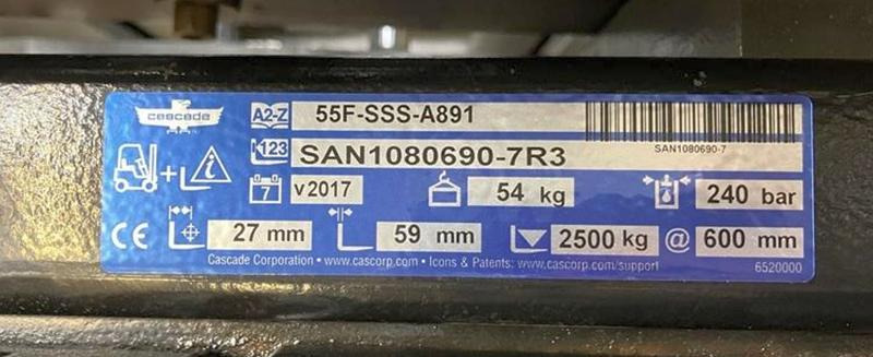 Cascade 55F-SSS-A891 - Кузов и экстерьер для Погрузочно-разгрузочной техники: фото 4 Cascade 55F-SSS-A891 - Кузов и экстерьер для Погрузочно-разгрузочной техники: фото 4