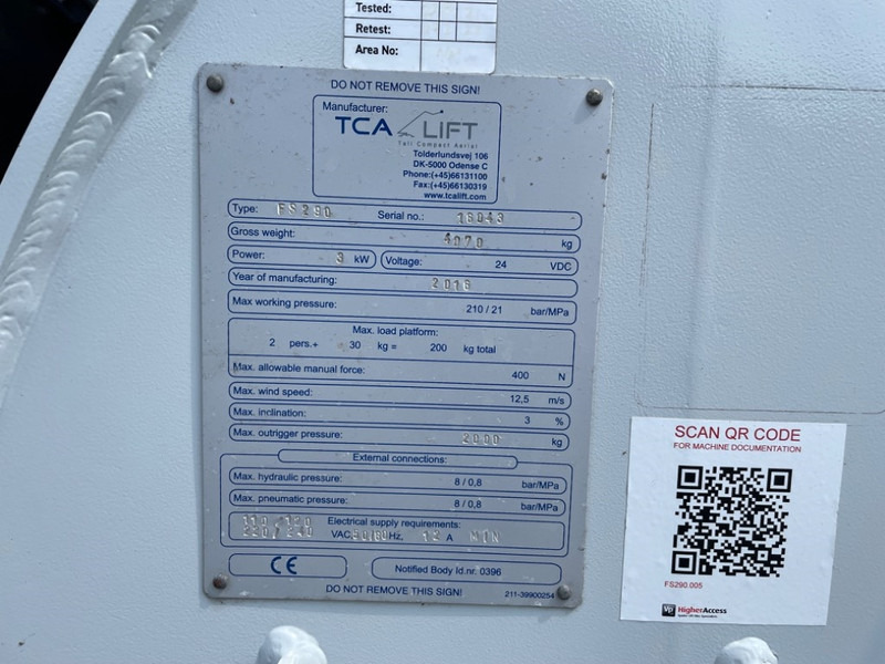 Falcon Spider FS290 - Телескопический подъемник, Спайдер-вышка: фото 5 Falcon Spider FS290 - Телескопический подъемник, Спайдер-вышка: фото 5