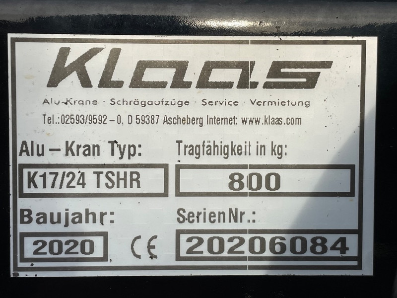 Klaas K 17-24 TSHR - Вседорожный кран: фото 3 Klaas K 17-24 TSHR - Вседорожный кран: фото 3