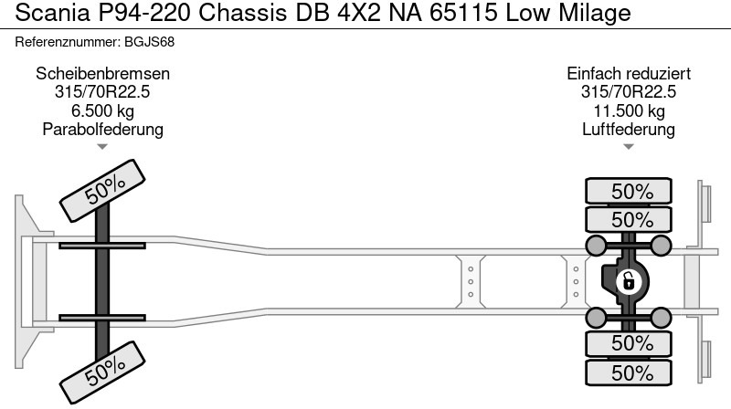 Scania P94-220 Chassis DB 4X2 NA 65115 Low Milage - Грузовик-шасси: фото 5 Scania P94-220 Chassis DB 4X2 NA 65115 Low Milage - Грузовик-шасси: фото 5
