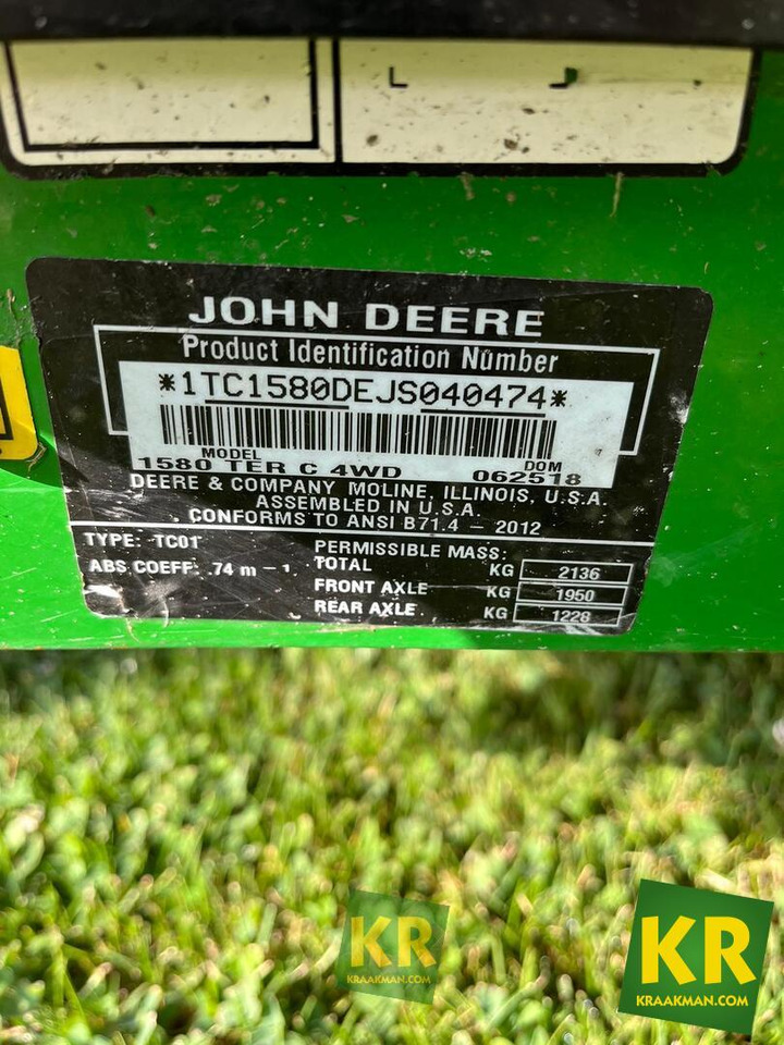 1580 John Deere - Газонокосилка: фото 3 1580 John Deere - Газонокосилка: фото 3