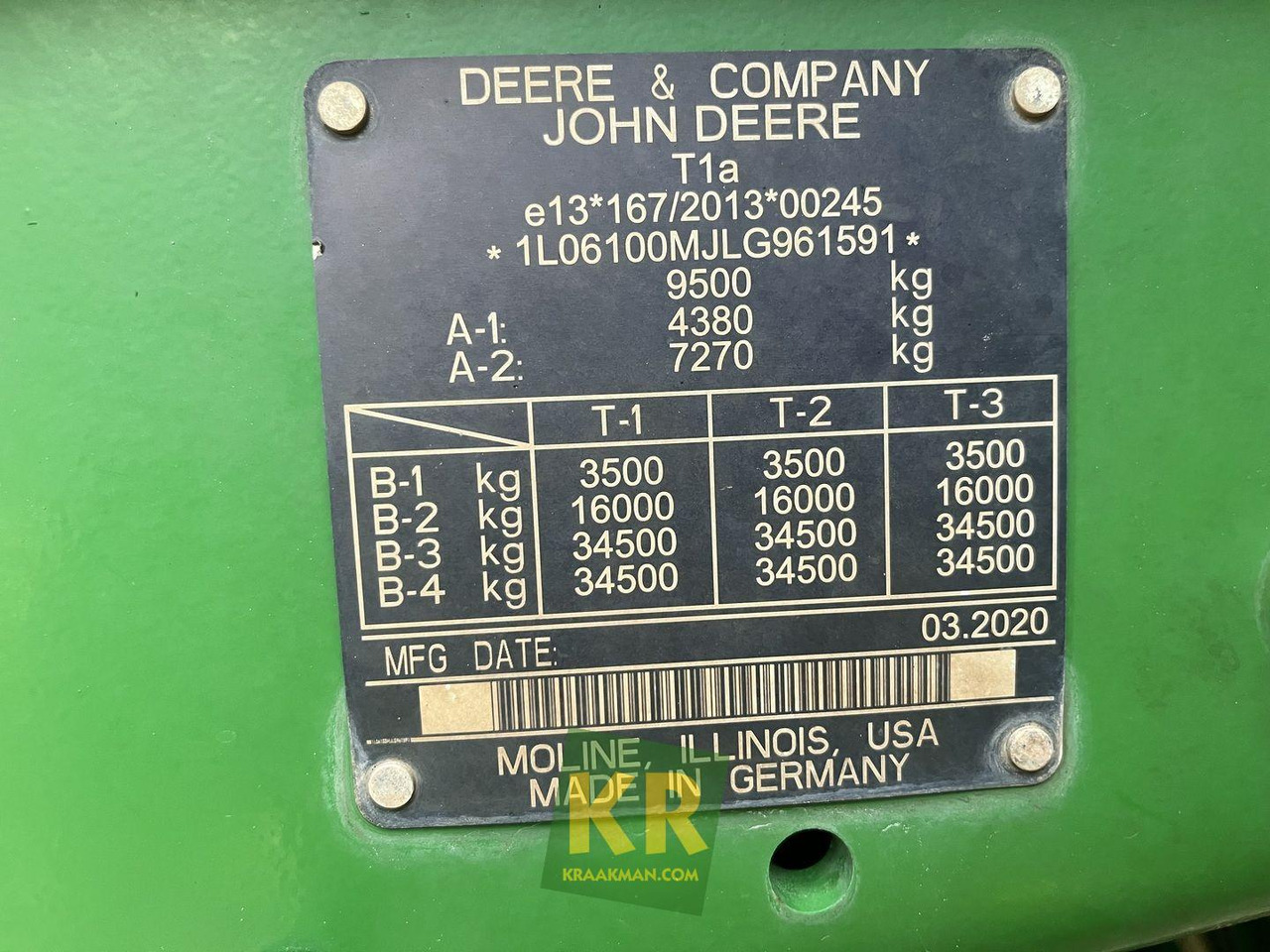 Трактор John Deere 6100M: фото 7