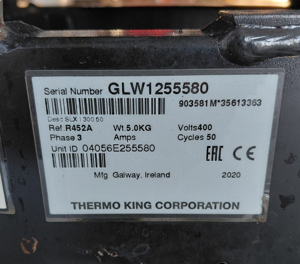 Thermo King SLX300 I -S/N : GLW1255580 - Холодильная установка: фото 2 Thermo King SLX300 I -S/N : GLW1255580 - Холодильная установка: фото 2