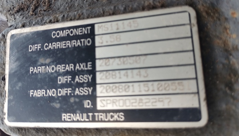 Główka Wkład Mostu RENAULT MIDLUM DXI VOLVO FL FE MS 11145 3.58 Differential - Дифференциал: фото 1 Główka Wkład Mostu RENAULT MIDLUM DXI VOLVO FL FE MS 11145 3.58 Differential - Дифференциал: фото 1