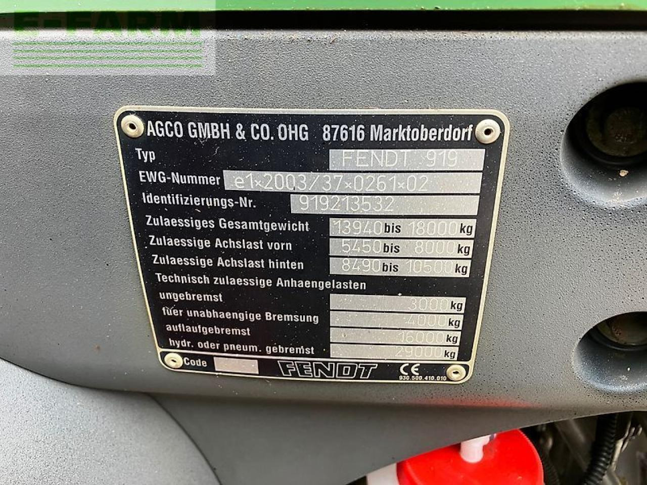 Трактор Fendt 922 com 3 *motor überholt*: фото 38