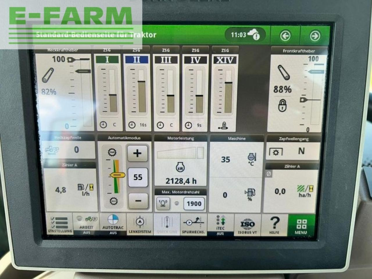Трактор John Deere 6215r: фото 12
