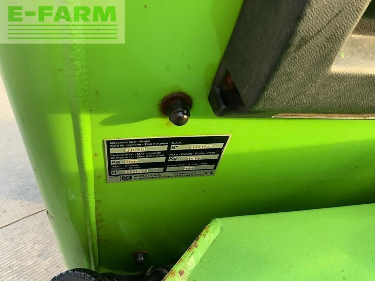 Телескопический погрузчик Merlo p60.10 telehandler (st22426): фото 17