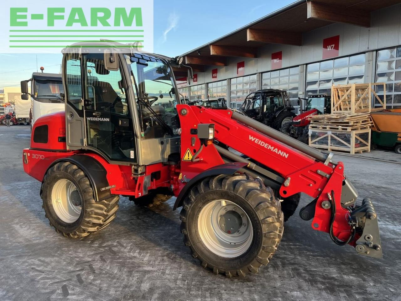 Телескопический фронтальный погрузчик Weidemann 3070cx80 teleradlader 3100h, 30km/h 100l hydr.: фото 18