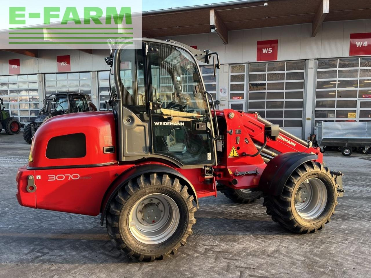 Телескопический фронтальный погрузчик Weidemann 3070cx80 teleradlader 3100h, 30km/h 100l hydr.: фото 17