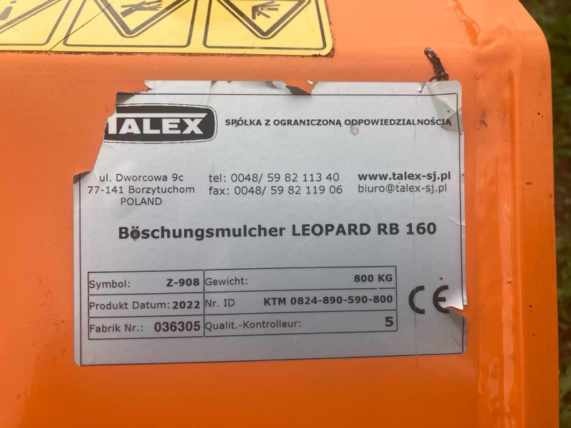 Talex Leopard RB 160 - Косилка-измельчитель: фото 2 Talex Leopard RB 160 - Косилка-измельчитель: фото 2