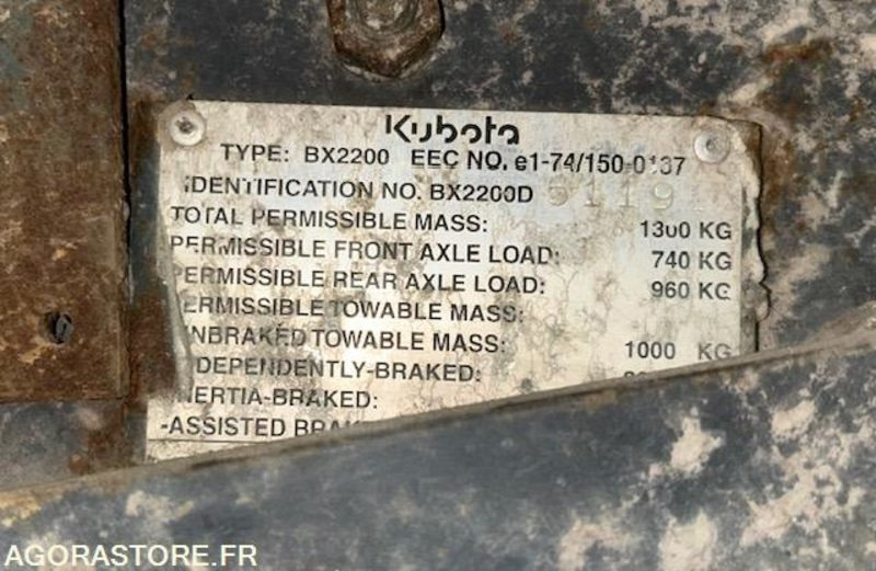 Kubota 4W - AR-041-BV - 4126 HEURES - Трактор: фото 3 Kubota 4W - AR-041-BV - 4126 HEURES - Трактор: фото 3