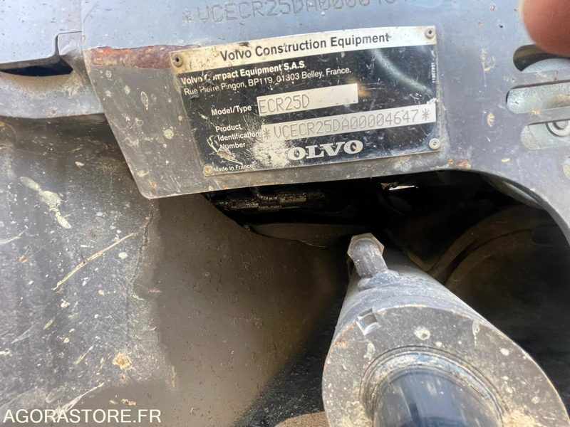 MINI-PELLE VOLVO ECR25D 2016 4700 HEURES - Экскаватор: фото 5 MINI-PELLE VOLVO ECR25D 2016 4700 HEURES - Экскаватор: фото 5