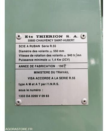 THIERION R 55 - Ленточная пила по дереву: фото 2 THIERION R 55 - Ленточная пила по дереву: фото 2