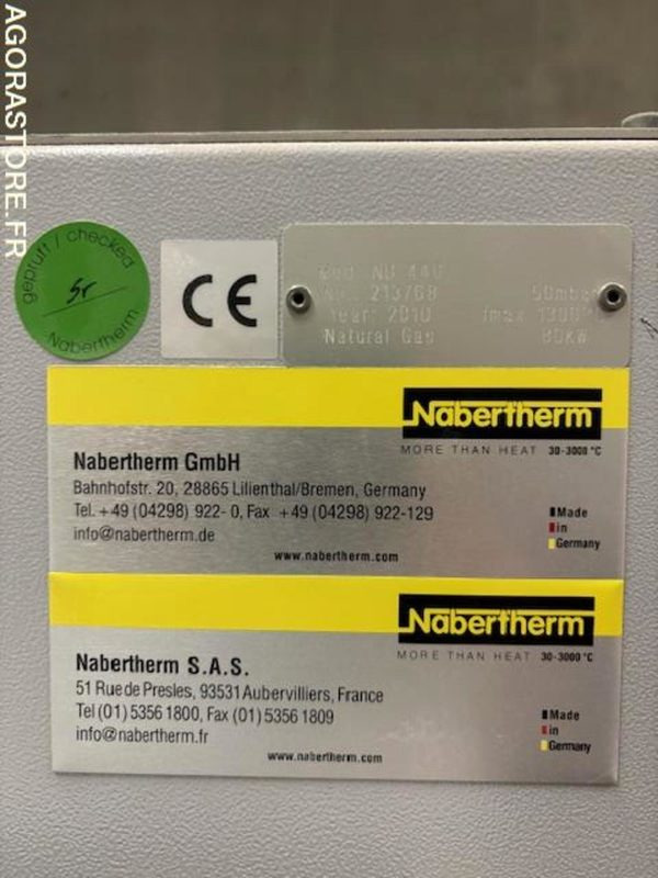 Four à gaz céramique Nabertherm NB 440 - Инструмент/ Оборудование: фото 2 Four à gaz céramique Nabertherm NB 440 - Инструмент/ Оборудование: фото 2