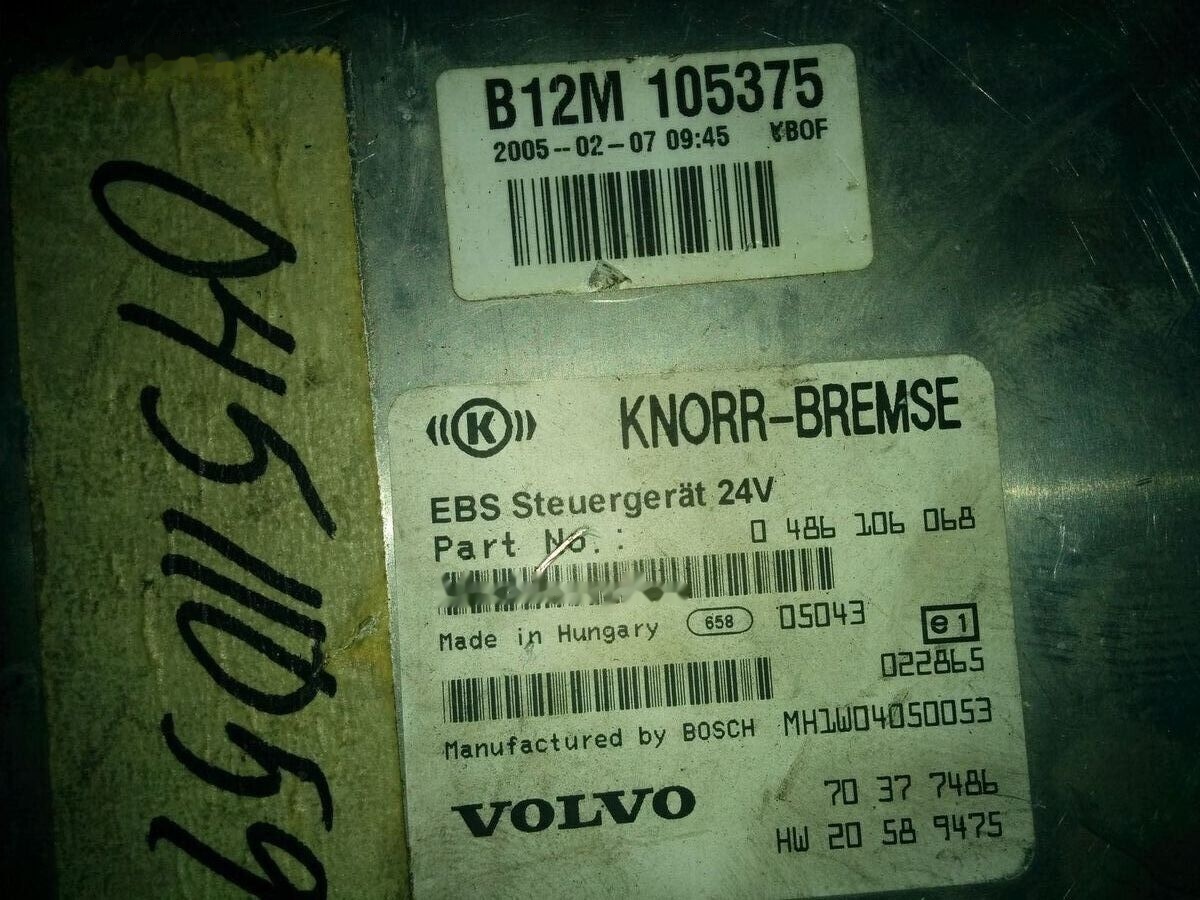 Volvo KNOR-BREMSE EBS 0486106063, 0486106028.\\\\ 0486106050 .\\ 063\\   Volvo Scania в лизинг Volvo KNOR-BREMSE EBS 0486106063, 0486106028.\\\\ 0486106050 .\\ 063\\   Volvo Scania: фото 9
