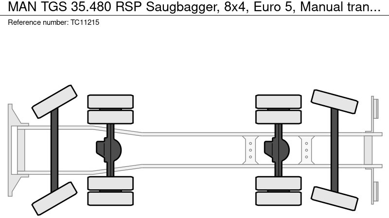 Ассенизатор MAN TGS 35.480 RSP Saugbagger, 8x4, Euro 5, Handgeschakeld: фото 9 Ассенизатор MAN TGS 35.480 RSP Saugbagger, 8x4, Euro 5, Handgeschakeld: фото 9