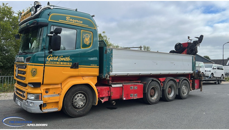 Scania R580 V8 8x4 Reduction axles, HMF 2620 K5 - Самосвал, Автоманипулятор: фото 1 Scania R580 V8 8x4 Reduction axles, HMF 2620 K5 - Самосвал, Автоманипулятор: фото 1