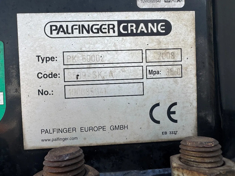 Грузовик бортовой/ Платформа, Автоманипулятор DAF CF 85.410 8X2 EURO 5 PALFINGER PK60002 + FLY JIB + REMOTE + TWISTLOCKS: фото 7