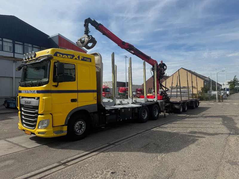 DAF XF 510 6X4 EURO 6 PALFINGER Q150Z + GRIJPER + KELBERG HANGER INTARDER - Грузовик бортовой/ Платформа, Автоманипулятор: фото 4 DAF XF 510 6X4 EURO 6 PALFINGER Q150Z + GRIJPER + KELBERG HANGER INTARDER - Грузовик бортовой/ Платформа, Автоманипулятор: фото 4