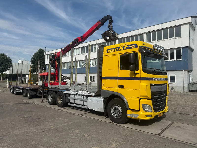 DAF XF 510 6X4 EURO 6 PALFINGER Q150Z + GRIJPER + KELBERG HANGER INTARDER - Грузовик бортовой/ Платформа, Автоманипулятор: фото 3 DAF XF 510 6X4 EURO 6 PALFINGER Q150Z + GRIJPER + KELBERG HANGER INTARDER - Грузовик бортовой/ Платформа, Автоманипулятор: фото 3