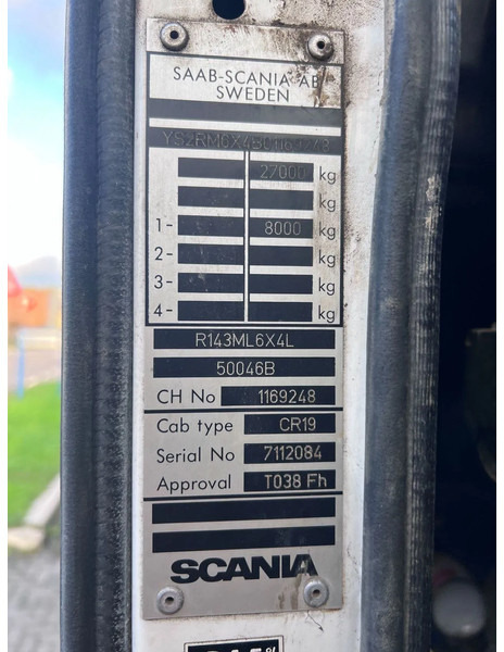 Scania R143-500 V8 6X4 + MANUAL GEARBOX в лизинг Scania R143-500 V8 6X4 + MANUAL GEARBOX: фото 15