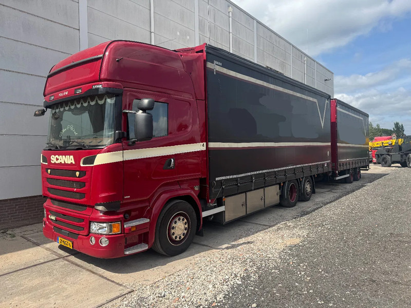 Scania R450 6X2 EURO6 + VAN ECK HANGER - Тентованный грузовик: фото 1 Scania R450 6X2 EURO6 + VAN ECK HANGER - Тентованный грузовик: фото 1