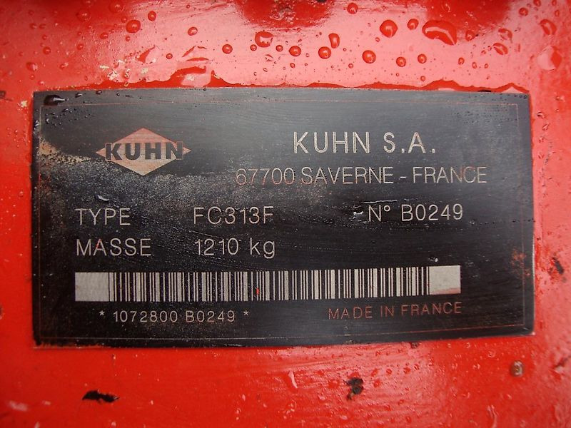Kuhn FC 313 F - Косилка: фото 5 Kuhn FC 313 F - Косилка: фото 5