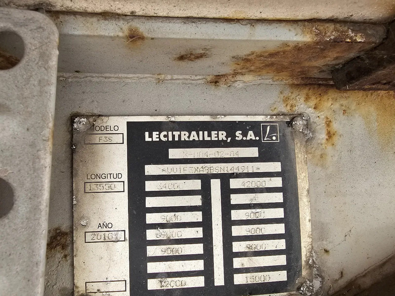 Полуприцеп-рефрижератор Lecitrailer 3E20SD - Carrier vector 1850 - DHollandia 2000kg: фото 18