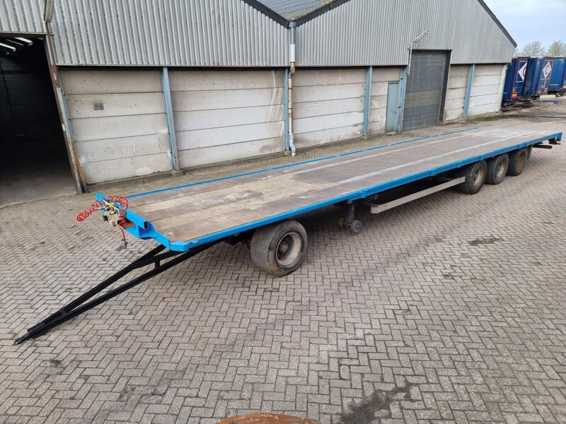 Van Hool 13.60 M LONG - 1 M HIGH - SUPER SINGLE TIRES - DRUM BRAKES - Прицеп бортовой/ Платформа: фото 1 Van Hool 13.60 M LONG - 1 M HIGH - SUPER SINGLE TIRES - DRUM BRAKES - Прицеп бортовой/ Платформа: фото 1