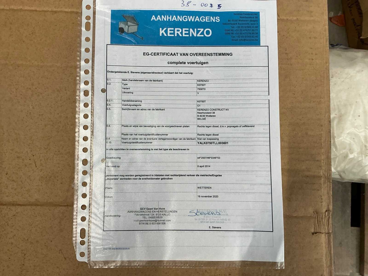 Прицеп 2020 KERENZO K0750T TRAILER: фото 10