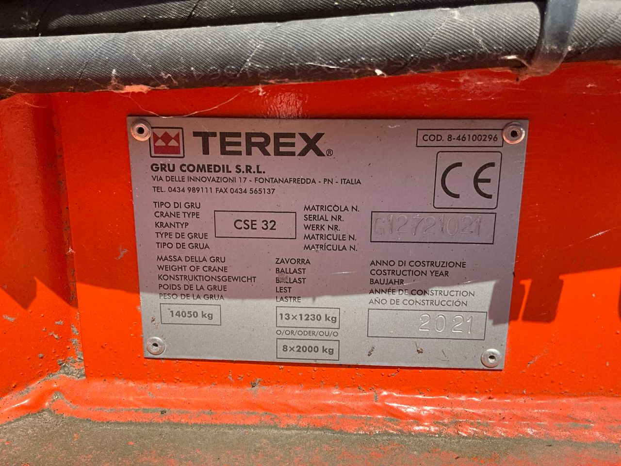 Башенный кран Terex CSE 32: фото 10