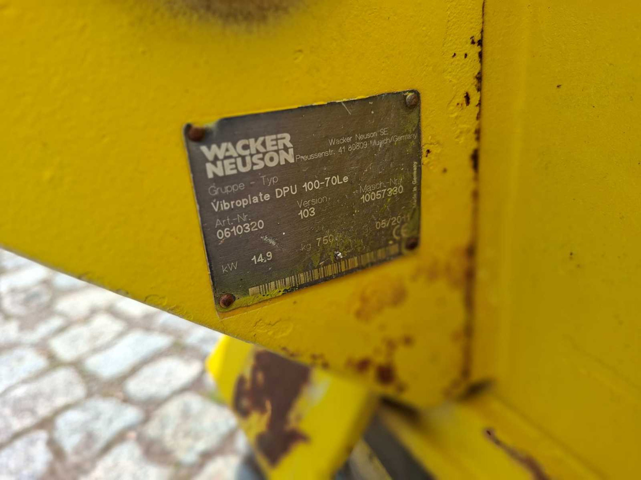 Wacker DPU 100-70 Le - Виброплита: фото 5 Wacker DPU 100-70 Le - Виброплита: фото 5
