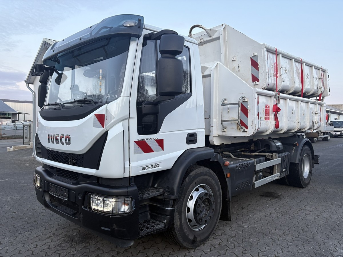 IVECO Euro Cargo 180E32 4x2 Abrollkipper Teleskoparm - Крюковой мультилифт: фото 1 IVECO Euro Cargo 180E32 4x2 Abrollkipper Teleskoparm - Крюковой мультилифт: фото 1