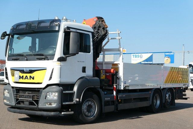 Новый Грузовик бортовой/ Платформа, Автоманипулятор MAN 26.440 TGS LL 6x2, Palfinger PK 22002, Klima,AHK: фото 8