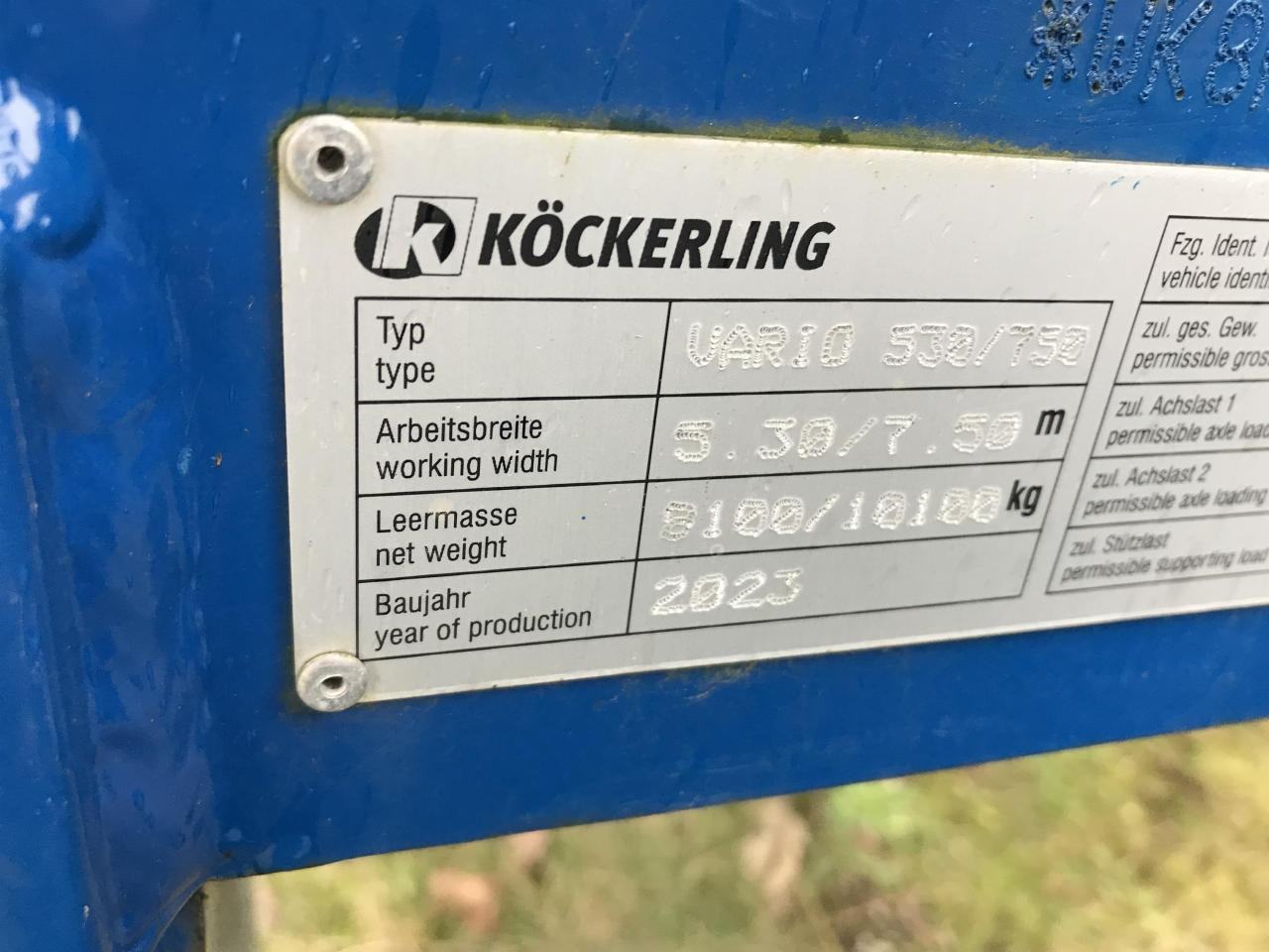 Köckerling Vario 530/750 - Культиватор: фото 5 Köckerling Vario 530/750 - Культиватор: фото 5