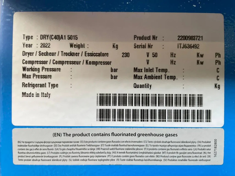 Новый Воздушный компрессор Alup Sonetto 5 + 200 Elektrische Schroefcompressor 4 kW 470 L / min 10 Bar met droger en ketel: фото 11 Новый Воздушный компрессор Alup Sonetto 5 + 200 Elektrische Schroefcompressor 4 kW 470 L / min 10 Bar met droger en ketel: фото 11