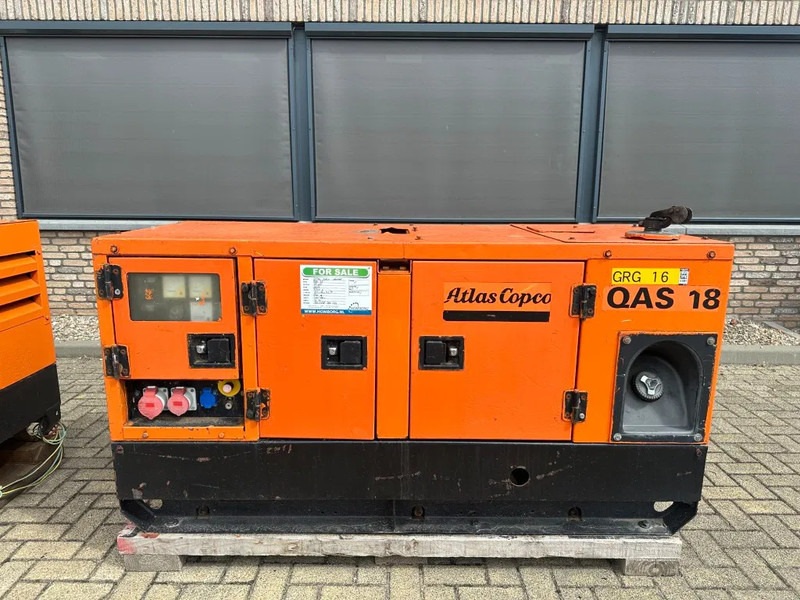 Atlas-Copco QAS 18 Yanmar Mecc Alte Spa 18 kVA Silent generatorset - Электрогенератор: фото 1 Atlas-Copco QAS 18 Yanmar Mecc Alte Spa 18 kVA Silent generatorset - Электрогенератор: фото 1