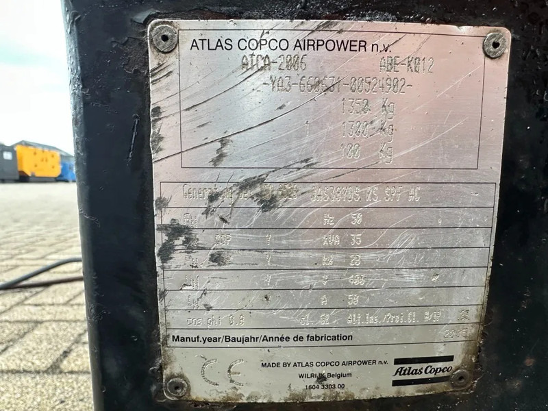 Электрогенератор Atlas-Copco QAS 38 Yanmar Mecc Alte Spa 40 kVA Silent generatorset: фото 5