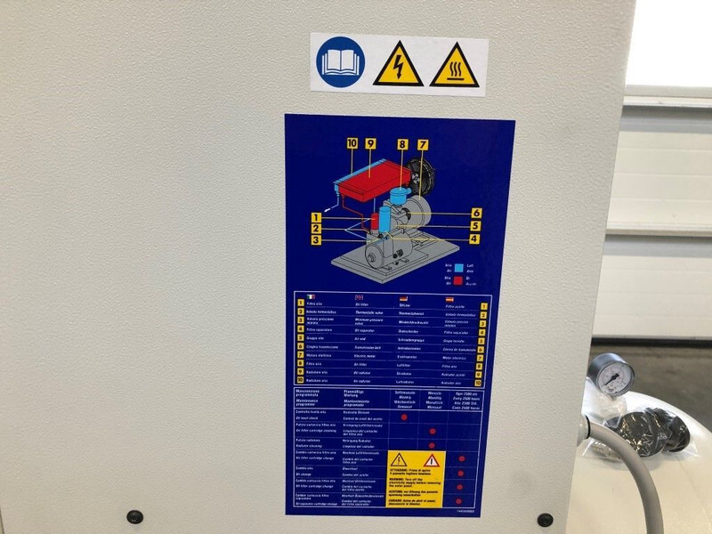 Новый Воздушный компрессор Fiac New Silver 15 / 500 Silent 11 kW 1430 L / min Elektrische Schroefcompressor met ketel: фото 16